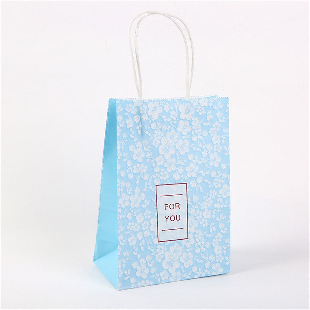 Túi giấy kraft đựng quà in chữ Thank You có tay cầm