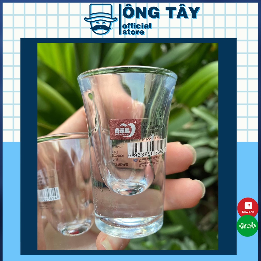 Bộ 6 ly uống rượu đế dầy