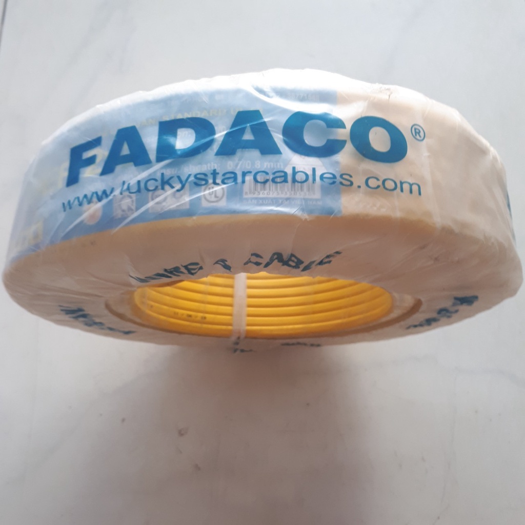 Dây điện đôi mềm dẹp Oval Vcmo 2x2.5mm2 - FADACO