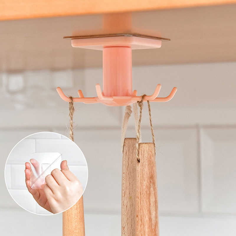 Giá Treo Đồ Dùng Nhà Bếp Có Thể Xoay Tiện Dụng