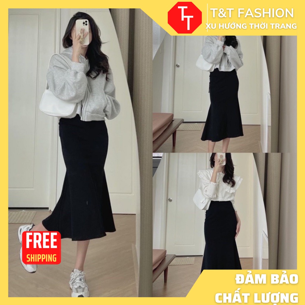 Chân váy đuôi cá dáng dài phong cách Hàn Quốc lên from cực xinh dành cho nữ - 𝑻&𝑻_𝑭𝒂𝒔𝒉𝒊𝒐𝒏