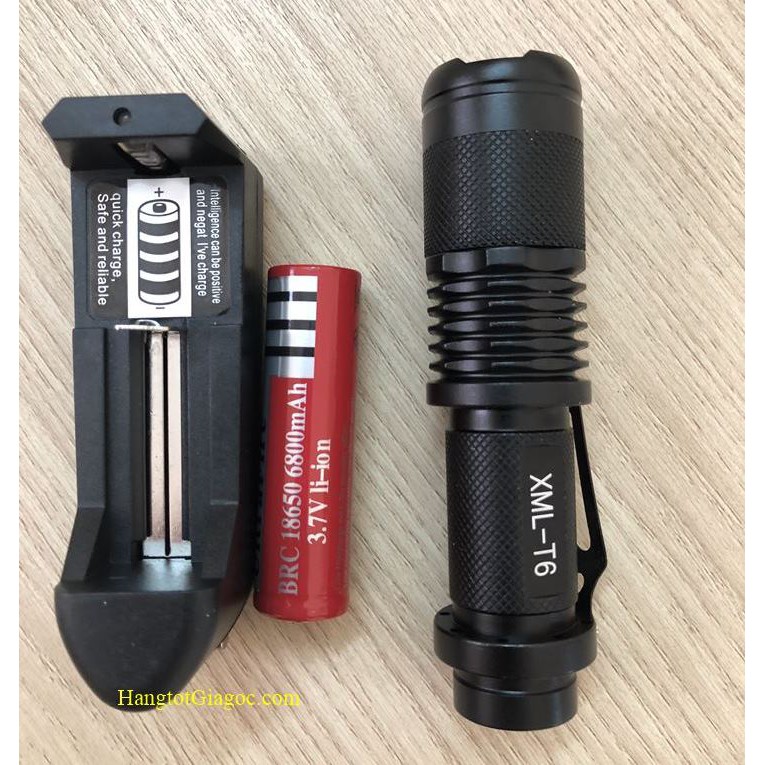 Đèn pin cầm tay siêu sáng Ultrafire SK98 pin Lithium, sạc USB, bóng Led 10w (mã DP08)