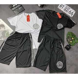 SET BỘ QUẦN ÁO THỂ THAO THUN LẠNH, SET BỘ ÁO NAM TAY LỠ chất liệu thun lạnh mền mịn in logo Đủ Size - BN05