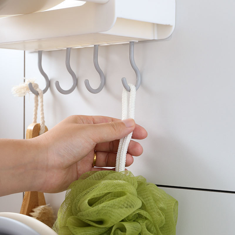 Giá đựng thau giặt đồ có thể thu gọn dạng rãnh chất liệu nhựa dành cho nhà tắm