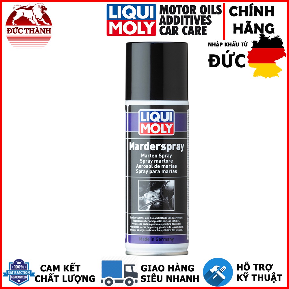 CHAI XỊT CHỐNG CHUỘT - ĐUỔI CHUỘT CHO XE Ô TÔ - XE MÁY LIQUI MOLY MARTEN SPRAY 1515 (200ML)Lehienshop