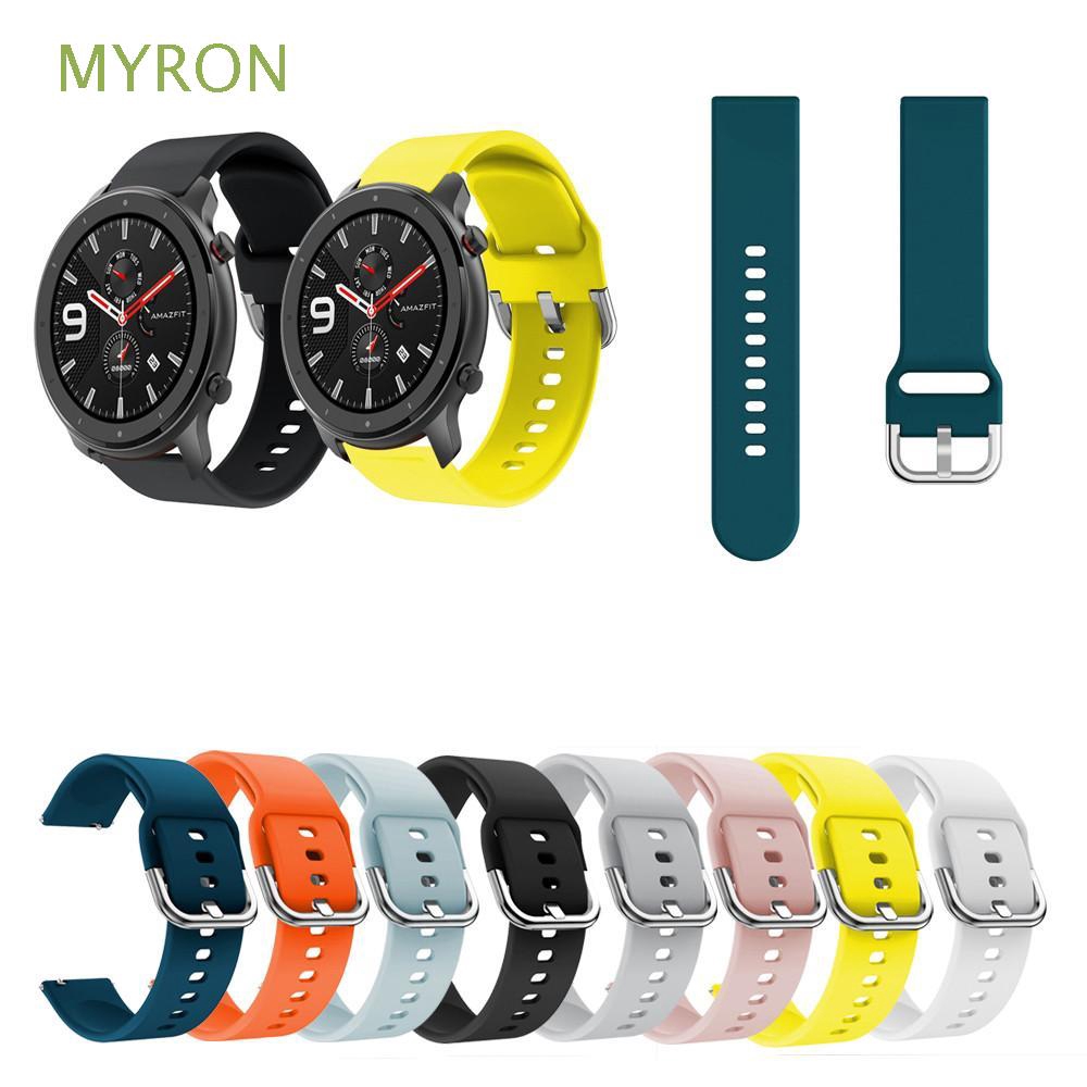 Dây đeo silicone màu trơn thay thế dành cho Huami Amazfit GTR 42/47