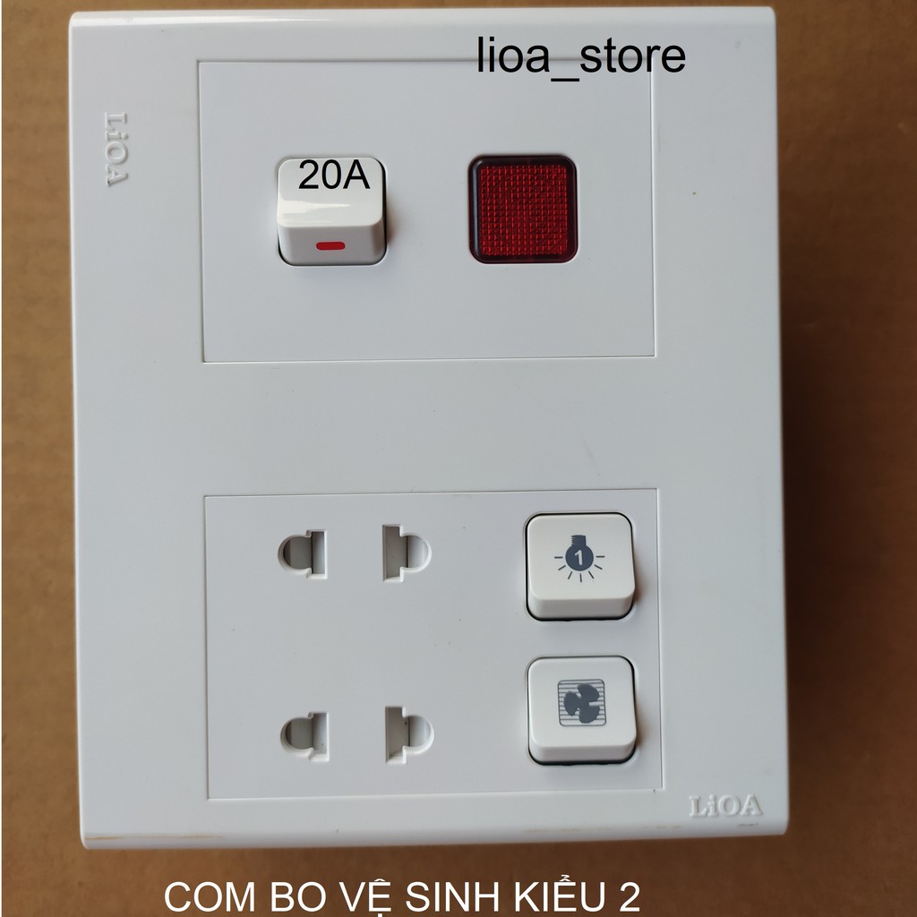 COMBO (Ổ CẮM + C/ TẮC + ÁT)PHÒNG VỆ SINH LẮP CHÌM CHỮ NHẬT