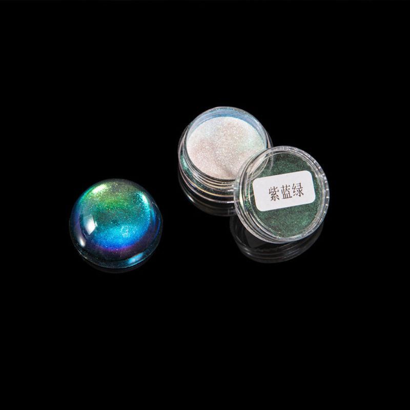 Set 5 chai bột màu cầu vồng ánh ngọc trai lấp lánh làm đồ trang sức nhựa resin epoxy