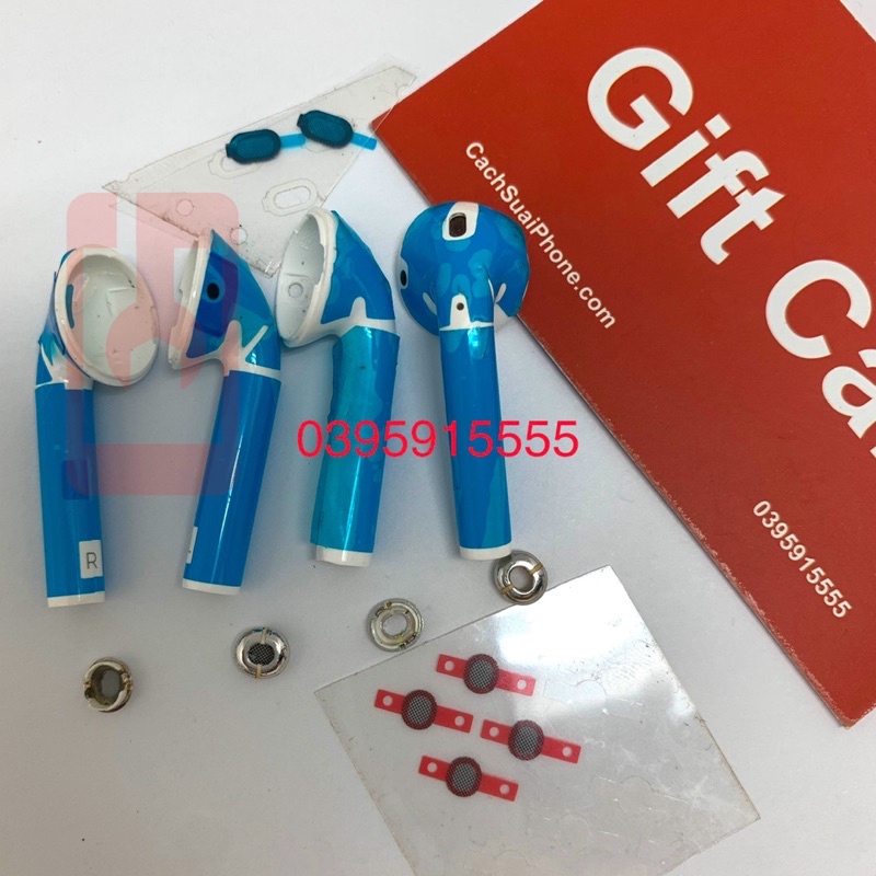 Vỏ - Mic thu âm Tai nghe không dây hãng táo 1 2 và Linh kiện