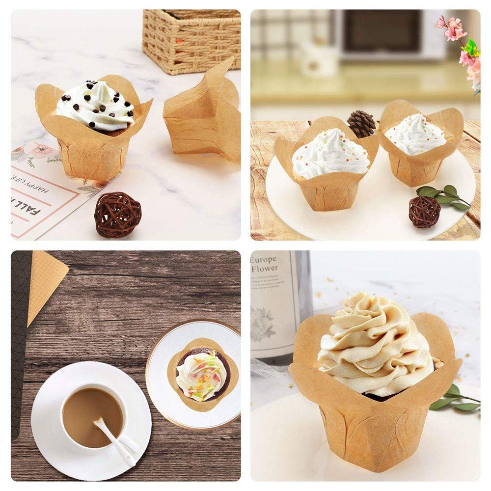 Set 50 Cốc Giấy Làm Bánh Cupcake Tiện Dụng