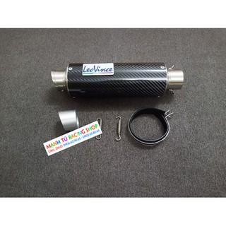 pô leovince dài carbon có tiêu tiện giảm thanh hình xéo - XH218