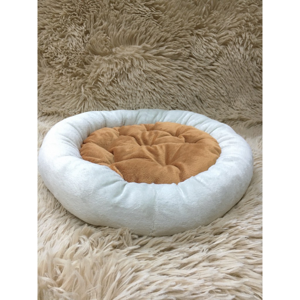 Nệm ngủ 2 măt cho thú cưng - hình tròn - nhiều kích thước , màu sắc .