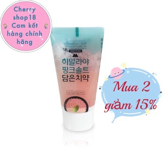 Kem đánh răng muối hồng Himalaya Bamboo Salt Himalaya Pink Salt Ice Calming Mint (Hương Bạc Hà Mát Lạnh) 50g