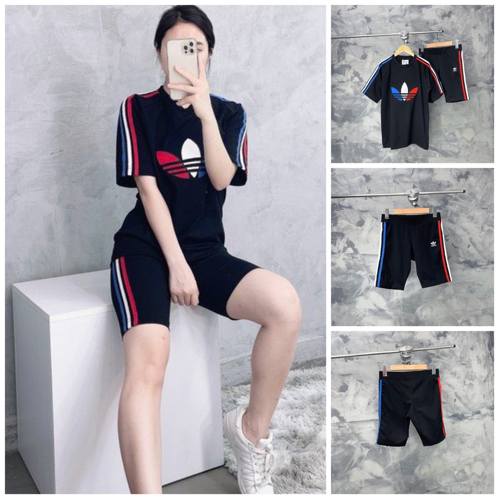 Quần Short Nữ Adi.das Cycling - Black XUẤT DƯ FULL TEM TAG