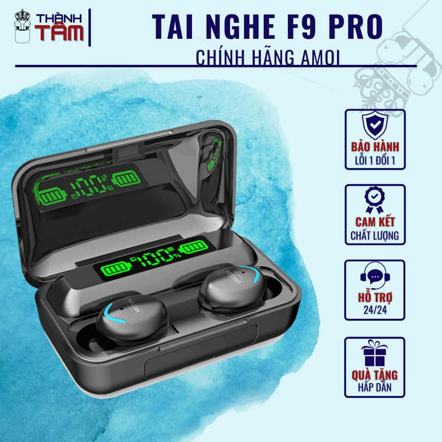 Tai Nghe Bluetooth Amoi F9 Pro Quốc Tế - Tiếng anh - BLT 5.0