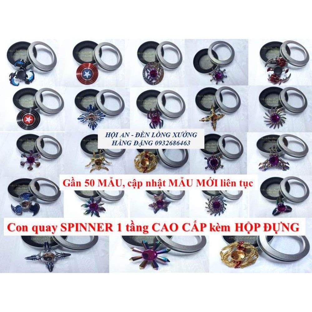 Con quay Spinner (FREESHIP-KÈM HỘP) kim loại cao cấp 1 tầng đẹp mắt