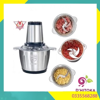 Máy xay thịt đa năng 4 lưỡi cối inox 304 cao cấp, máy xay thịt công suất lớn 250w d'hitoka dc09