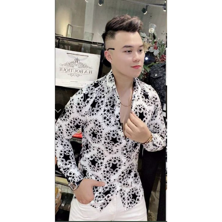 [Mã FAMAYMA2 giảm 10K đơn 50K] Áo sơ mi nam tay dài họa tiết thời trang SHOP MR VAN | BigBuy360 - bigbuy360.vn
