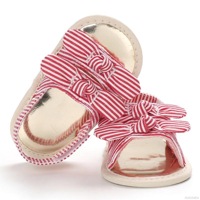 Giày Sandal Đính Nơ Cho Bé 0-18 Tháng Tuổi