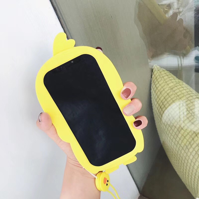 Ốp Điện Thoại Silicon Hình Vịt Sally Cho iPhone 14 14 pro 14 PROMAX 14 Plus 13 12 11 pro MAX X XS XR XS MAX 6 6s 7 8 Plus