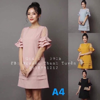Đầm thun nhập dáng chữ a siêu xinh hàng nhập khẩu - a4