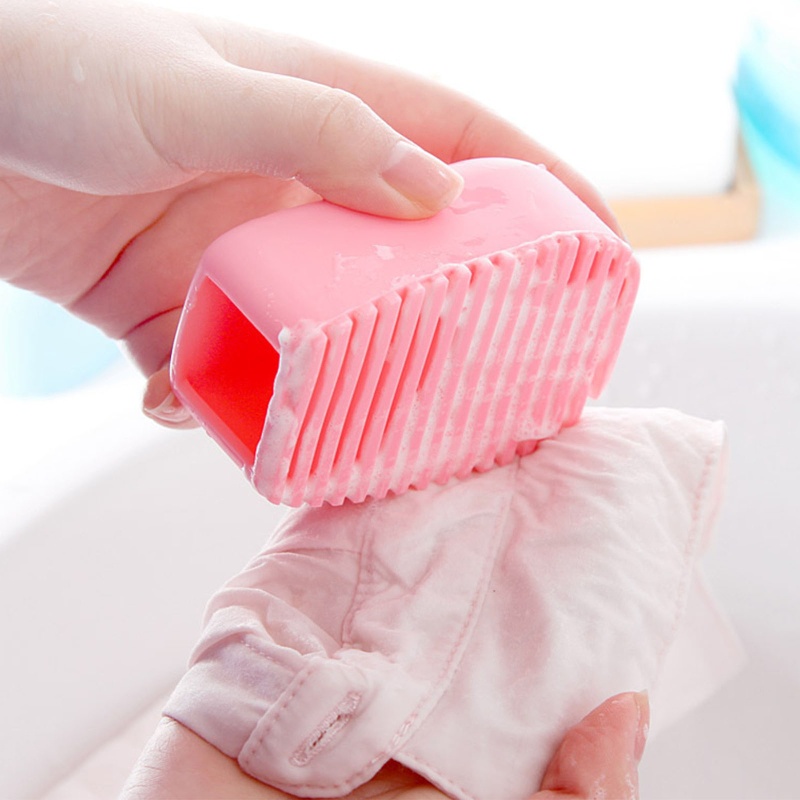 Bàn Chải Silicone Mini Cầm Tay Dùng Giặt Đồ Tiện Dụng