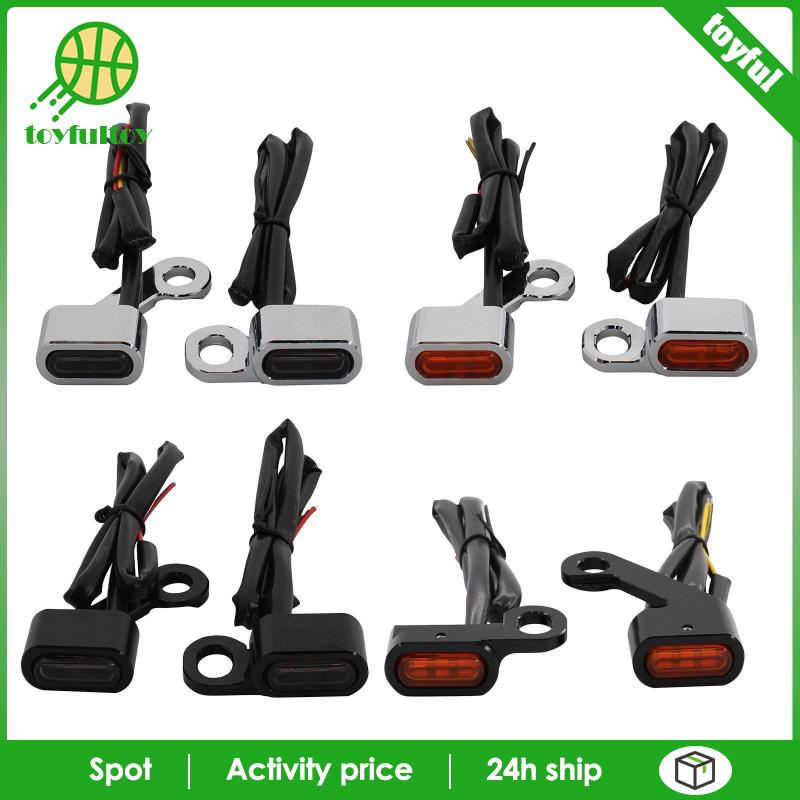 Set 2 Đèn Xi Nhan Màu Đen Cam Cho Xe Harley Touring