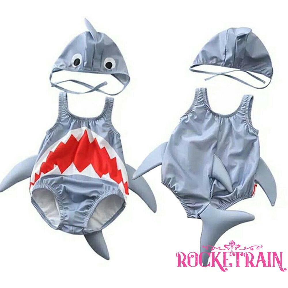 Set đồ bơi hình cá mập dễ thương cho bé