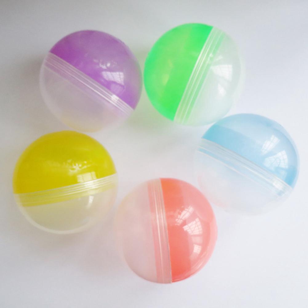 High Quality Diameter 5CM Transparent Round Twist Eggshell for Wedding Party for Lottery