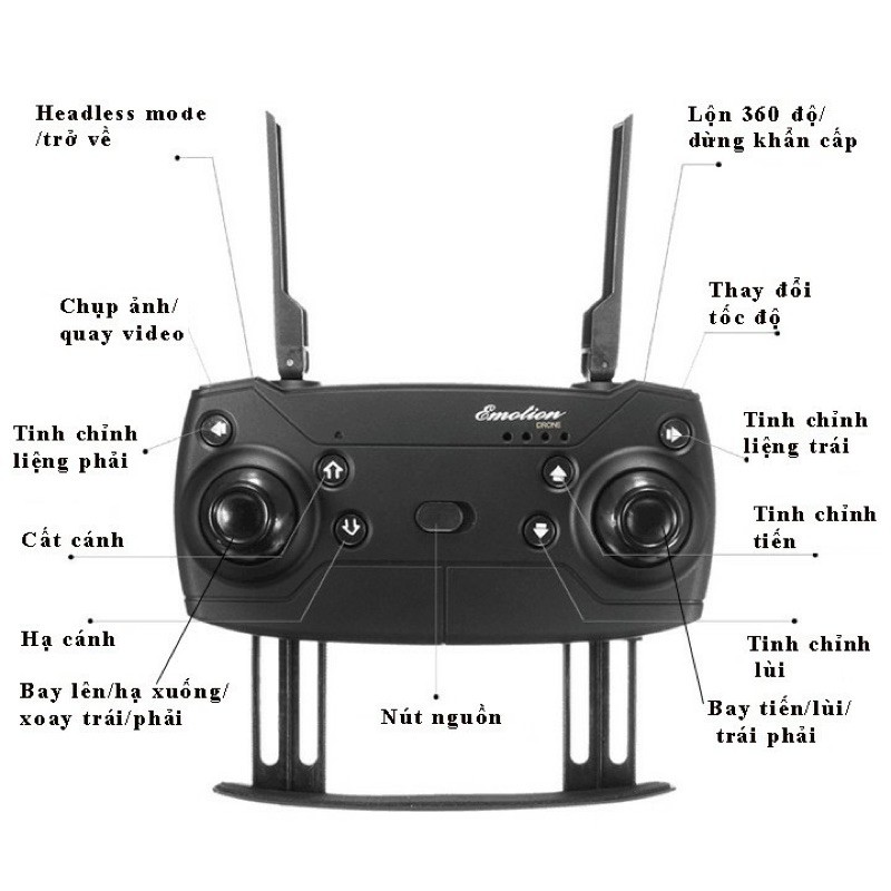 Flycam E58 wifi, camera 4K, tặng túi đựng ( có thể độ lên pin 1200mah)