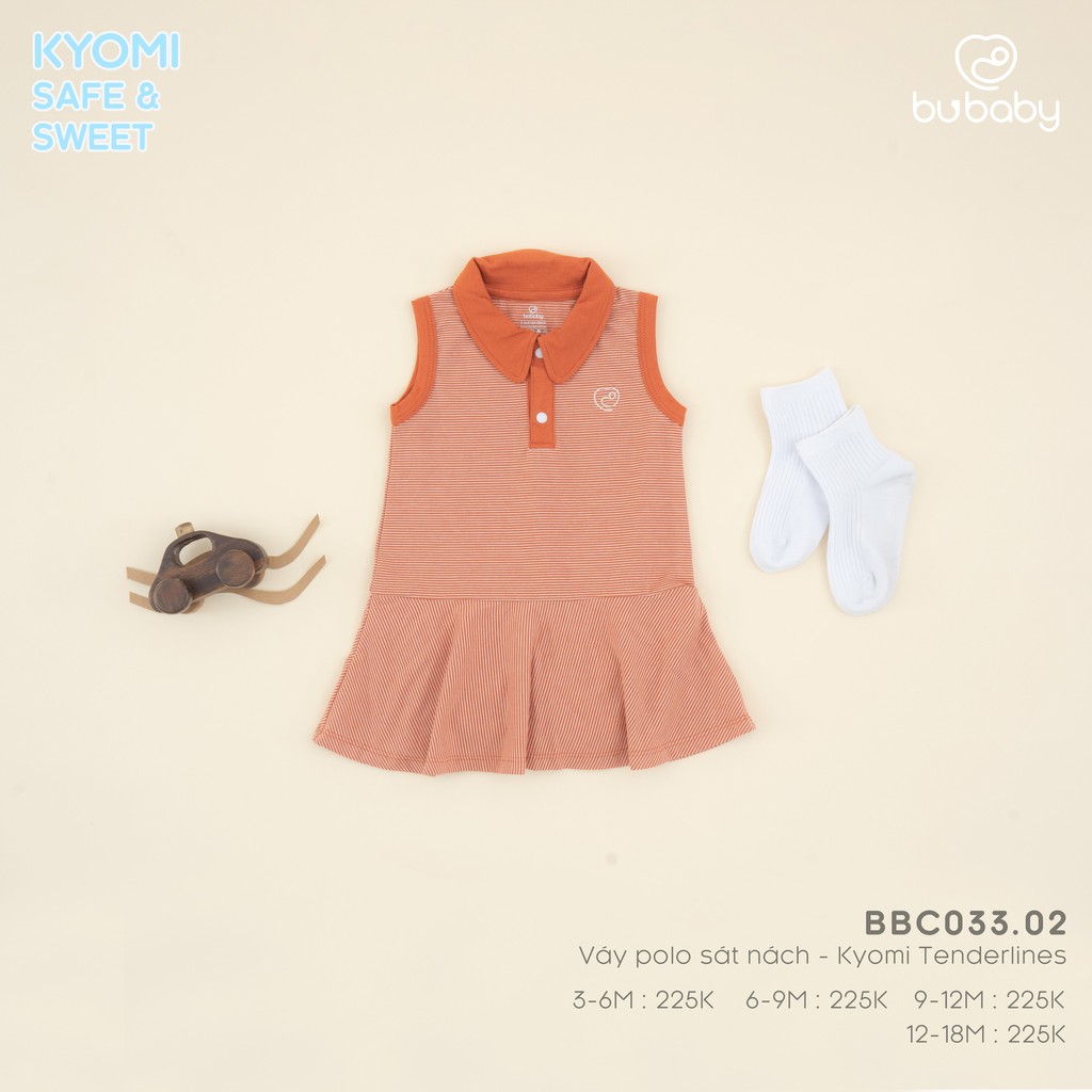 Bubaby - Váy polo sát nách Kyomi Tenderlines 3m - 18m