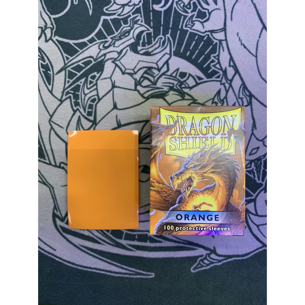 Phụ kiện Card Game Sleeve boc bài lẻ Dragon Shield Double Orange