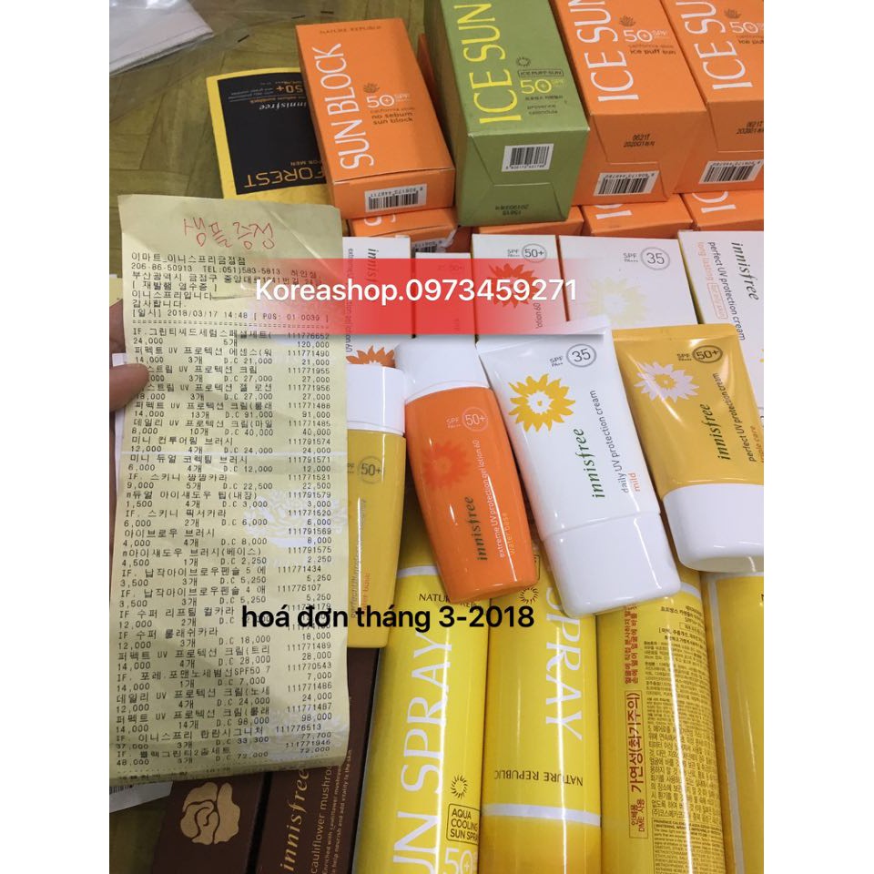 [New] kem chống nắng 3 trong 1 innisfree intensive triple shield sunscreen spf50