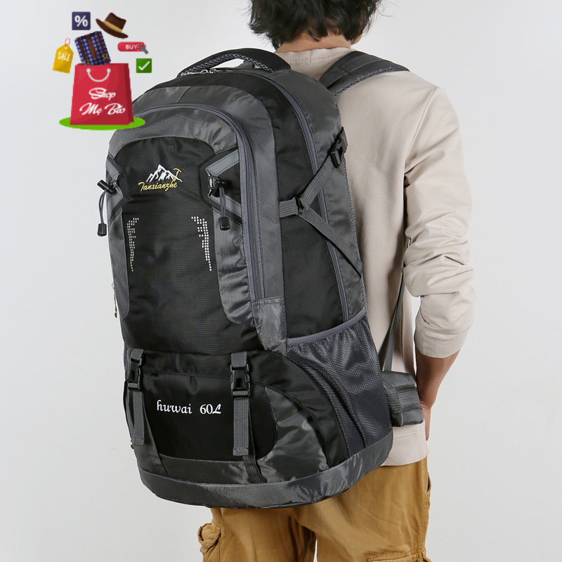 Balo phượt, leo núi, du lịch chống thấm nước, hàng cao cấp size 62cm dung tích 60L BALO-