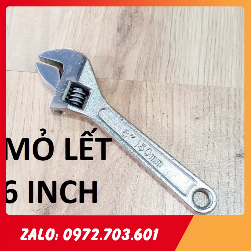 Mỏ lết thép đúc 6"  -mỏ lết FORGED-STEEL kích thước từ 150-375mm chống rỉ siêu bền hàng nhập khẩu [GIÁ