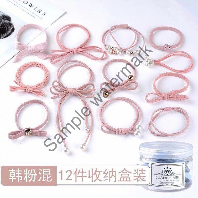 Hộp buộc tóc kiểu 12 dây