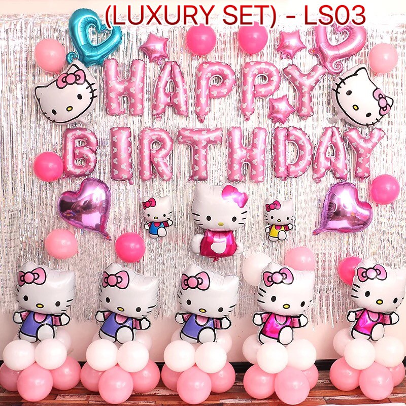 Set bóng trang trí sinh nhật cho bé. LS03