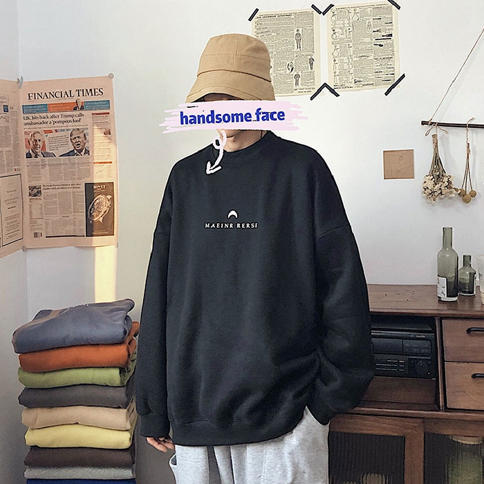 [ Mã 12FASHIONSALE1 giảm 10K đơn 50K ] Áo sweater cổ tròn nhiều họa tiết phong cách Hàn Quốc cho nam | BigBuy360 - bigbuy360.vn