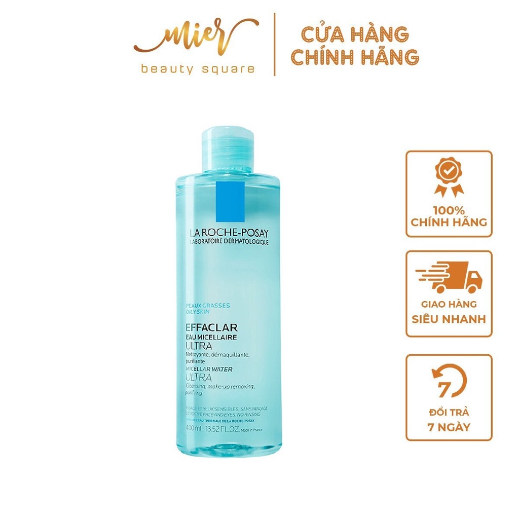 Nước làm sạch sâu tẩy trang cho da dầu nhạy cảm La Roche-Posay Micellar Water Ultra 400ml