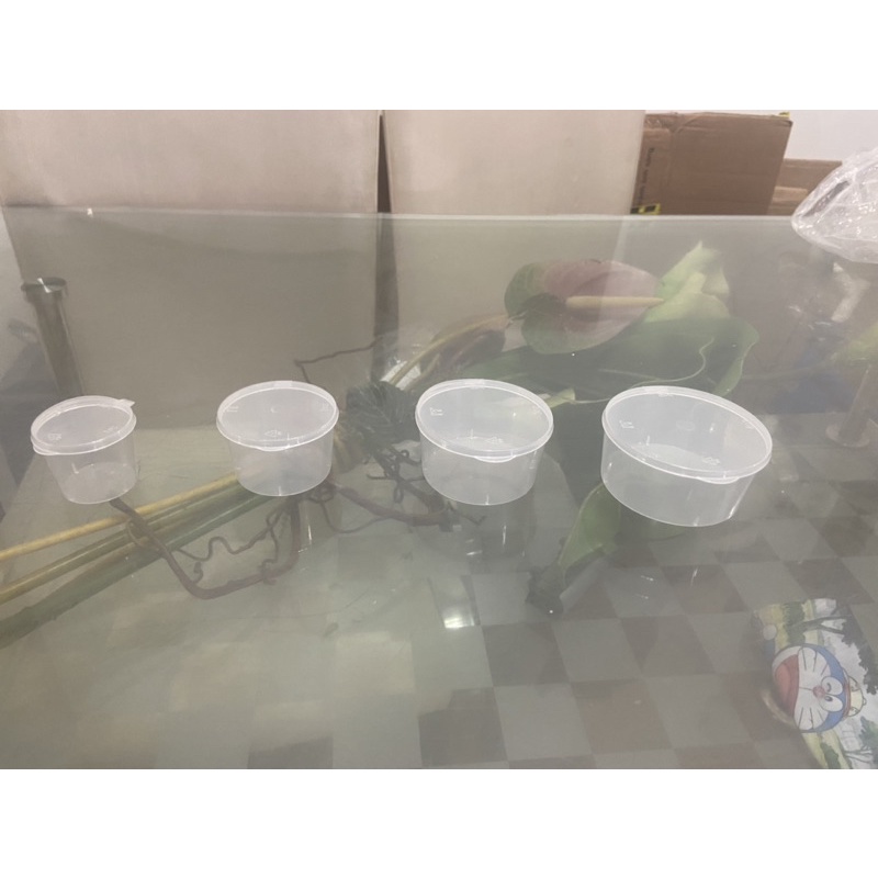 1000 Hủ sốt 1oz 27ml, 2oz 50ml, 3oz 80ml, 4oz 120ml ly đựng nước chấm chén tương có nắp liền dùng 1 lần