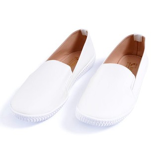 Giày lười nữ màu trắng