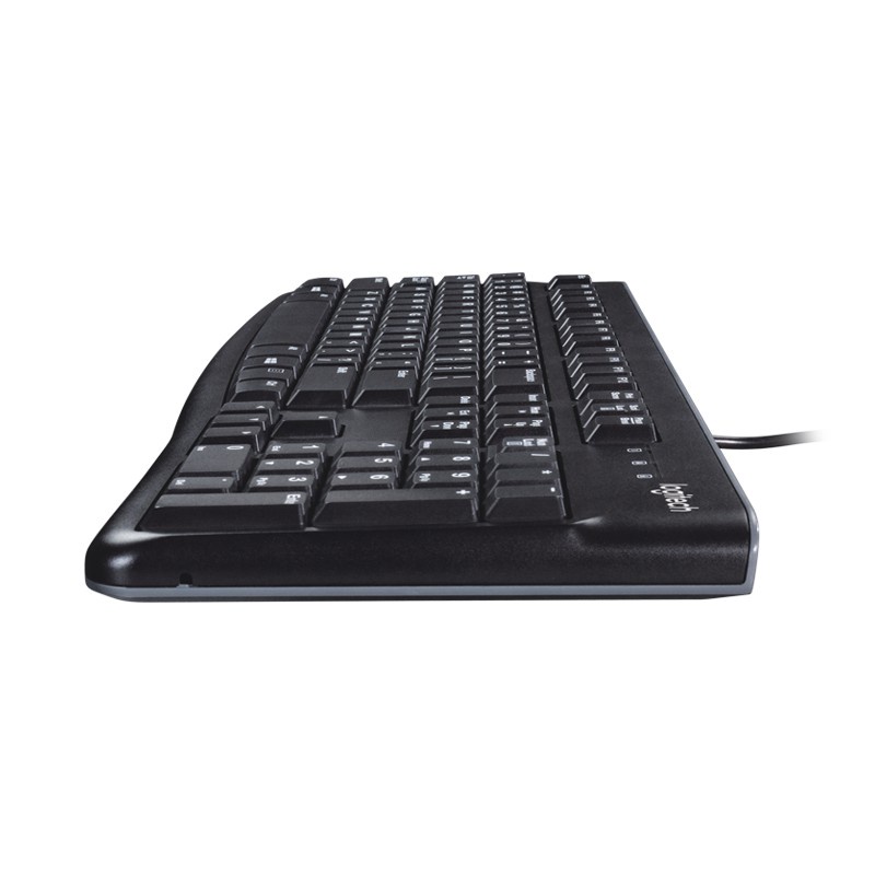 Bàn phím có dây Logitech K120 - Bền bỉ, chống tràn, kích thước đầy đủ có phím số - Bảo hành chính hãng