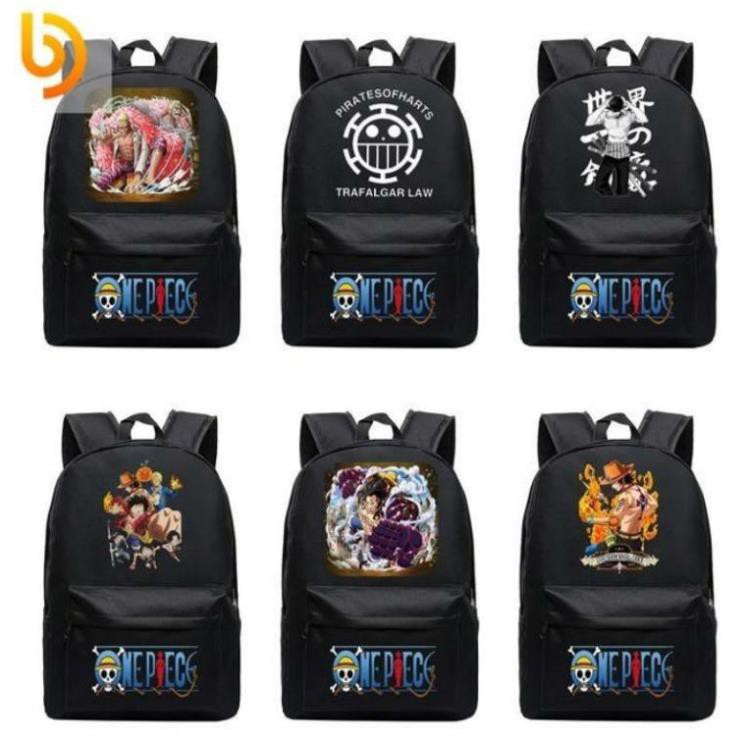 BÁN CHẠY - Balo Đi Học One Piece Mũ Rơm ( Luffy,Ace, Zoro, Law, Râu Trắng,...) / siêu hót