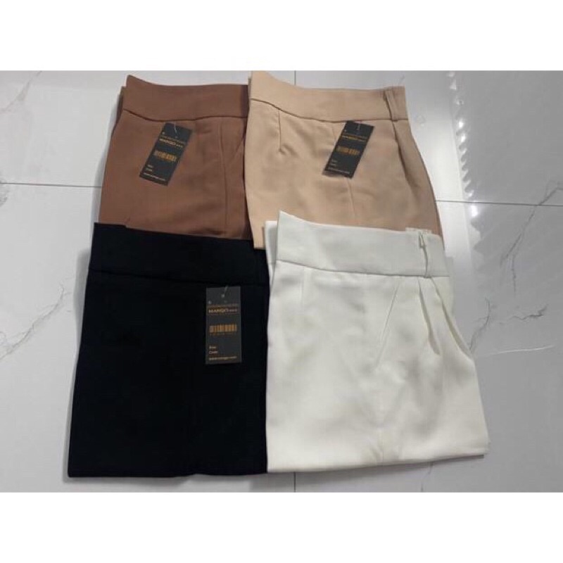 Quần baggy nữ cạp cao bản to liền phối 3 khuy cúc cài dáng dài - Quần tây nữ công sở ống đứng Vải dày Mặc đi làm đi học