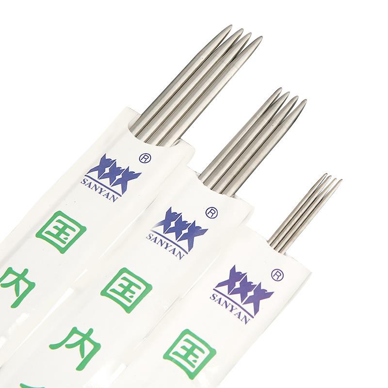 Set 4 kim đan len bằng thép không gỉ 36cm/25cm