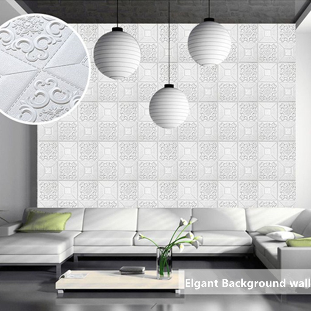 Sticker Dán Tường Bằng Xốp PE 3D DIY Để Trang Trí Phòng Khách Phòng Ngủ