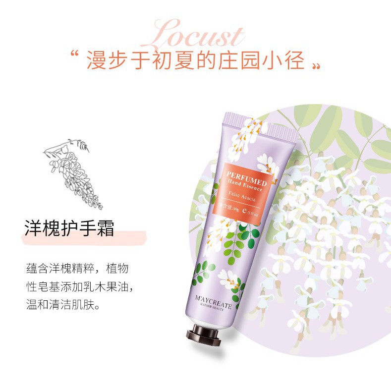 Kem dưỡng da tay 🍒 Maycreate Flower of Story Perfumed Hand Essence