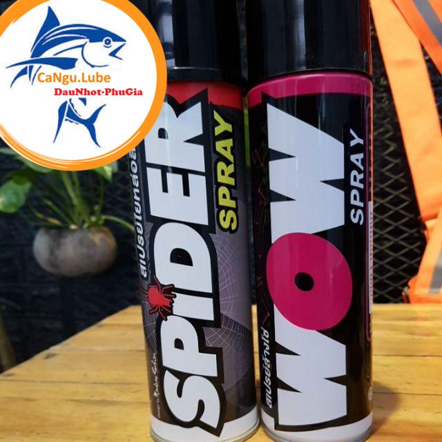 Xịt dưỡng sên Spider , bôi trơn sên (xích) spider và vệ sinh sên Wow