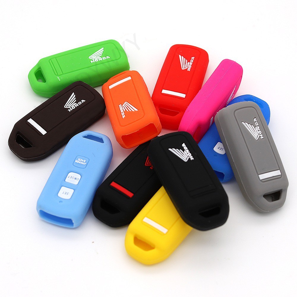 Vỏ chìa khóa silicon cho khóa 3 nút điều khiển từ xa xe máy Honda Scoopy Vario Pcx Monkey 125