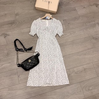 Đầm Chấm Bi Xẻ Tà 𝙃𝘼̀𝙉𝙂 𝙇𝙊𝘼̣𝙄 1 siêu xinh.